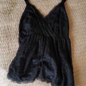 Black Lace Tank Top